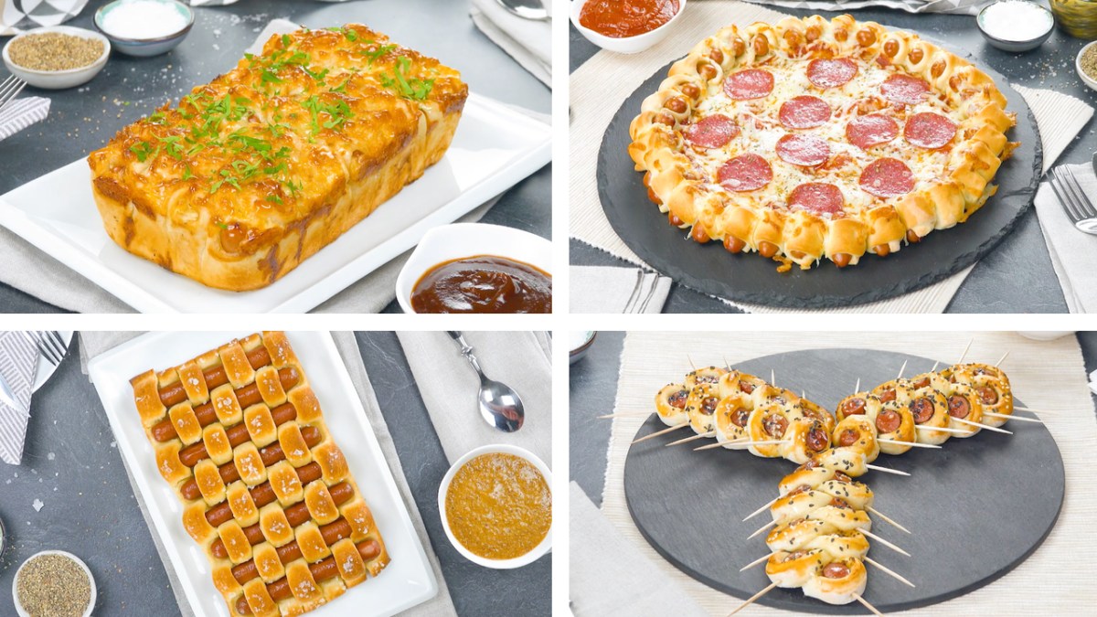 4 idées originales de feuilletés à la saucisse avec de la pâte à pizza